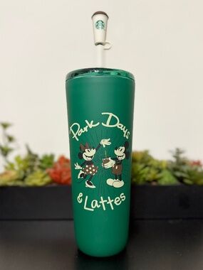 Starbucks x Disney | Park Days & Lattes Tumbler w/ Straw Topper